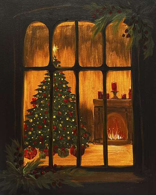 Warm Christmas Window