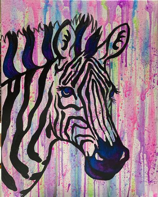 Watercolor Zebra 