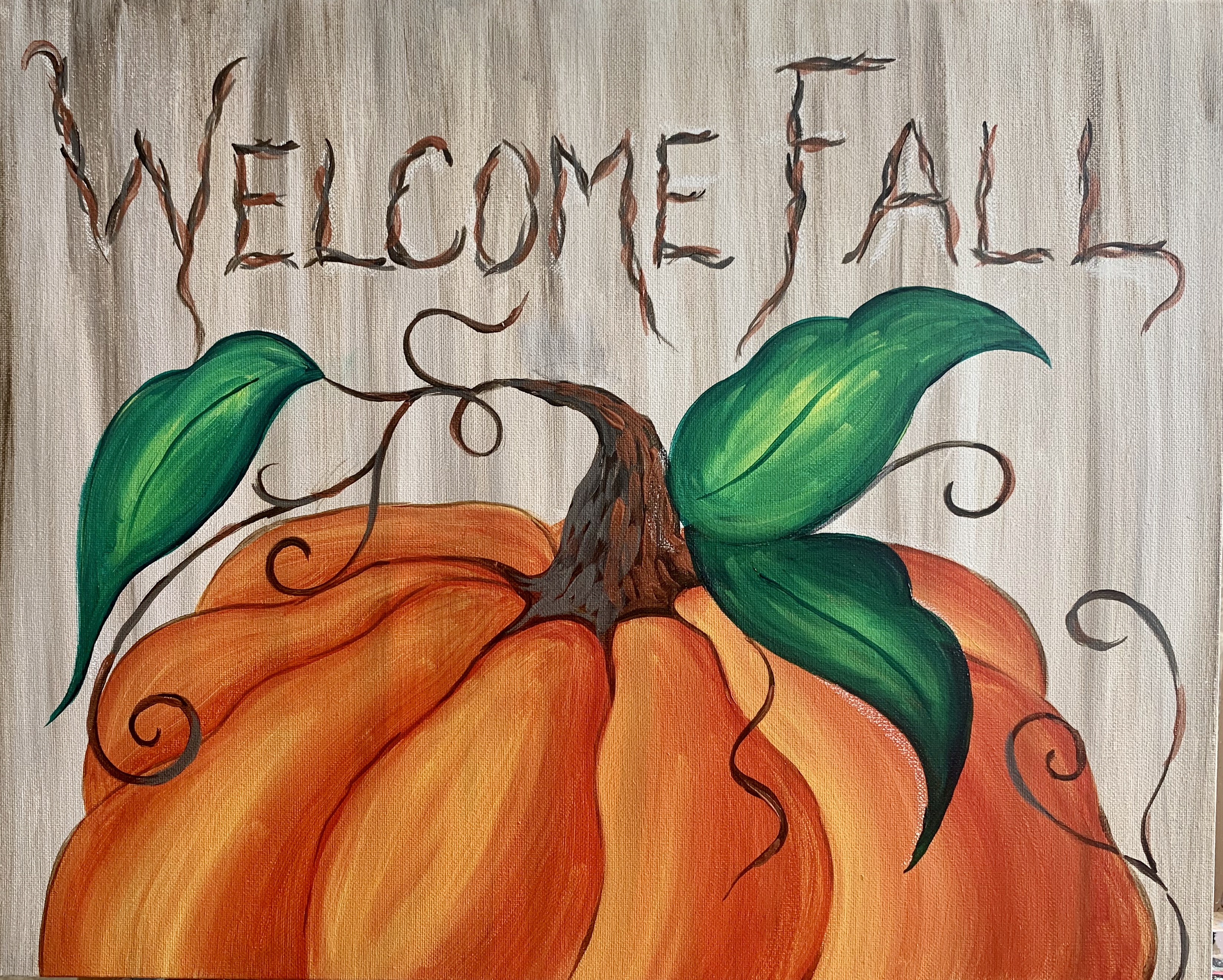 Welcoming Fall - Pinot's Palette Painting