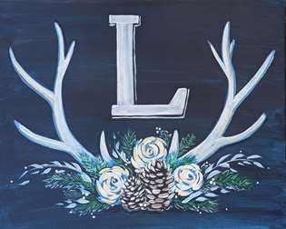 Winter Antler Monogram