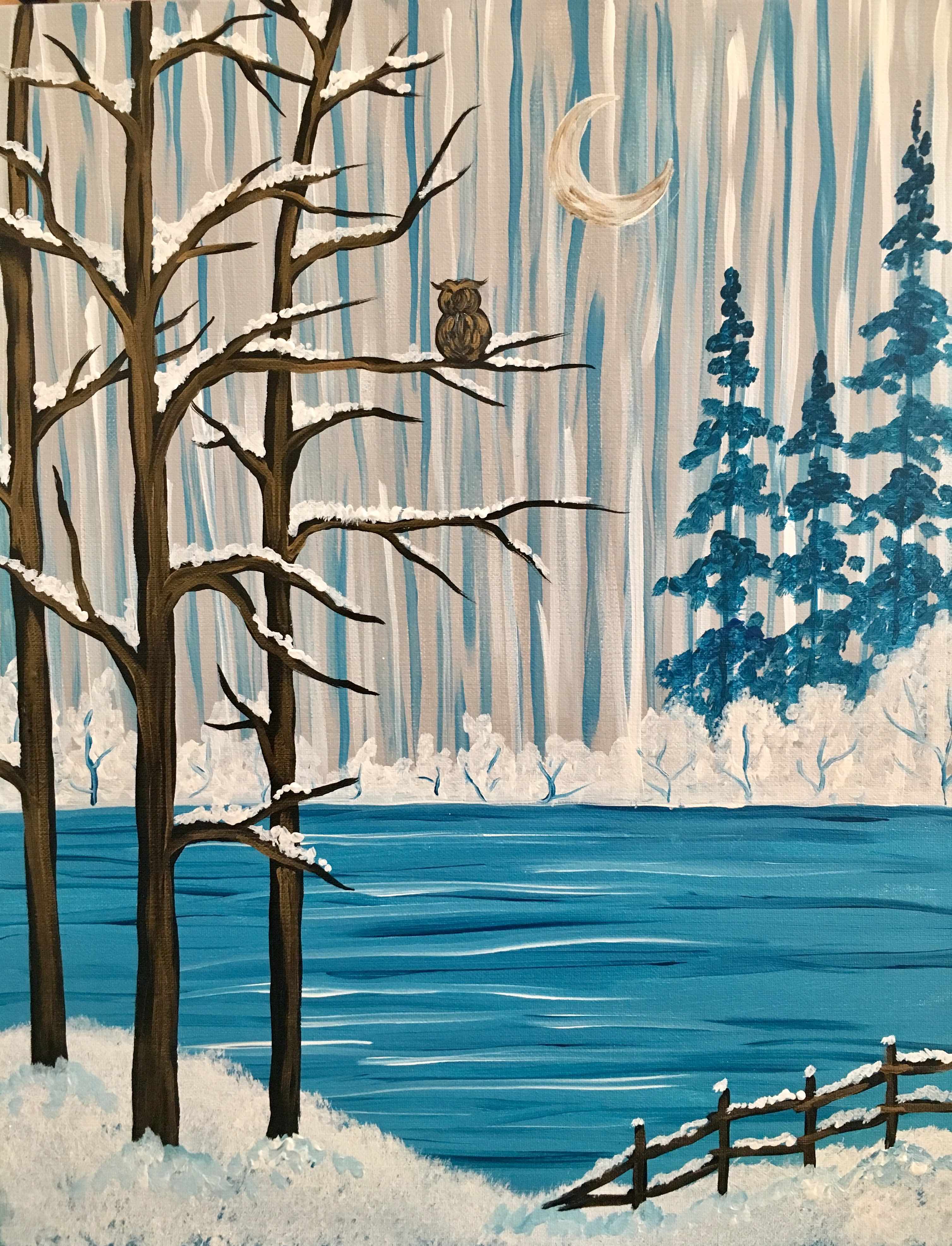 Winter Serenity - Pinot's Palette Painting