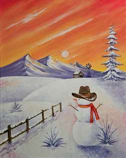 Winter Sunset on the Range