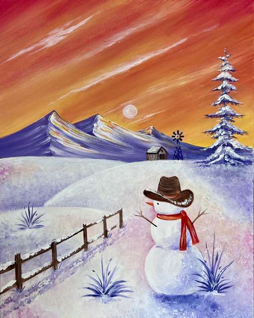 Winter Sunset on the Range