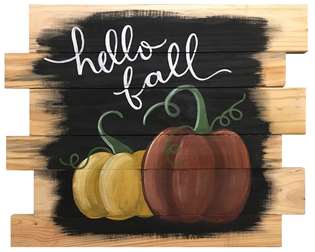 Wooden Pallet Sign – Hello Fall