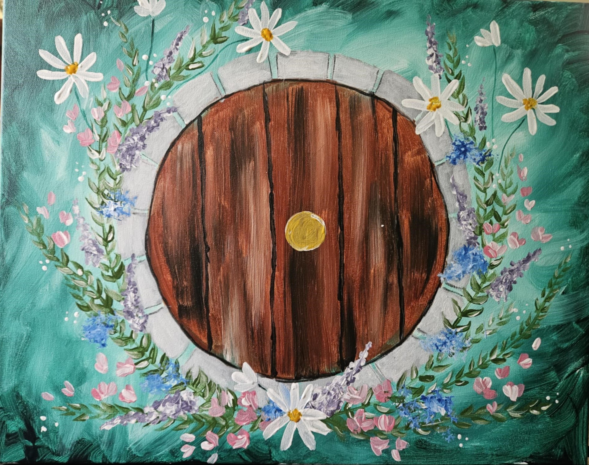 World Behind and Home Ahead - Pinot's Palette Painting